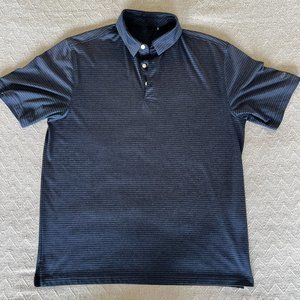 Walter Hagen golf polo - size L - dark blue stripes